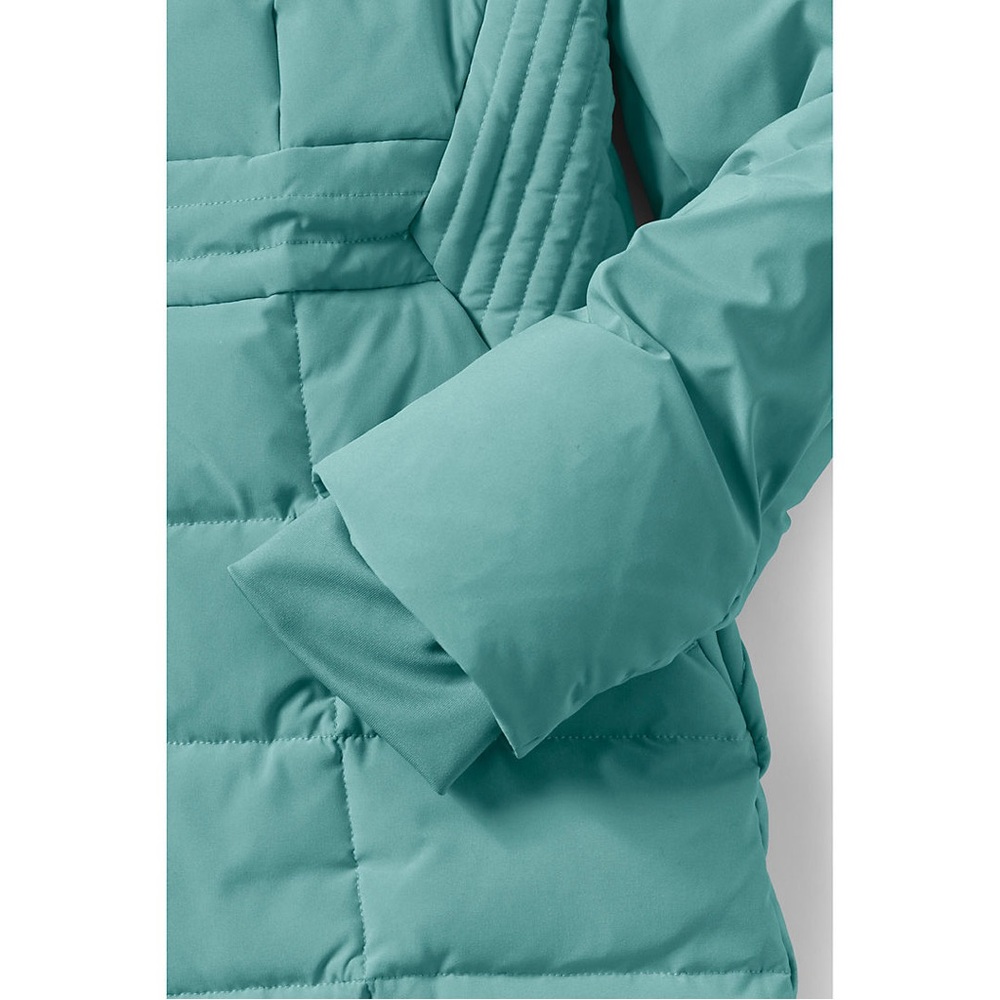 Lands' End Regular Comfort Stretch Mixed Quilted Down Coat woman’s XL NWT - Picture 9 of 15